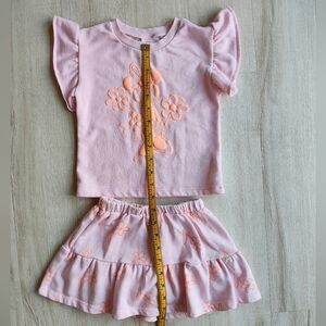 Pink and Orange Mini mouse Kids Outfit